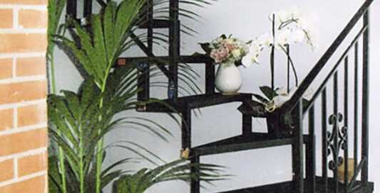 scala in ferro battuto